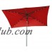 Rectangular Solar Powered LED Lighted Patio Umbrella - 10' x 6.5' - By Trademark Innovations (Tan)   554516056